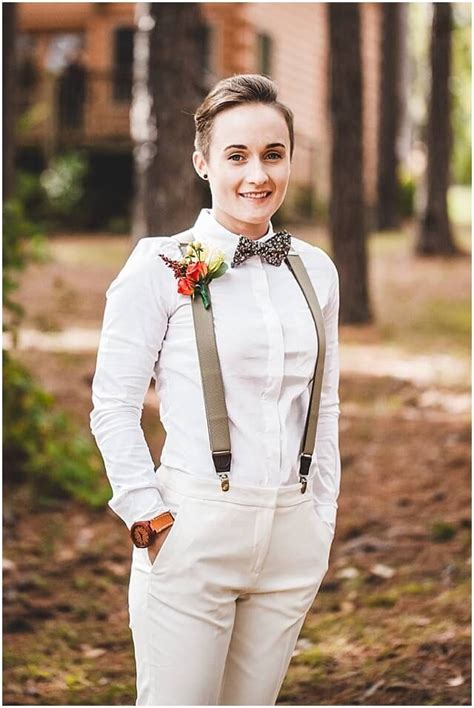 image result for white suit lesbian wedding lesbian