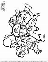 Mario Coloring Super Brothers Pages Bros Stikbot Do Kolorowanka Color Library Druku Template Popular sketch template