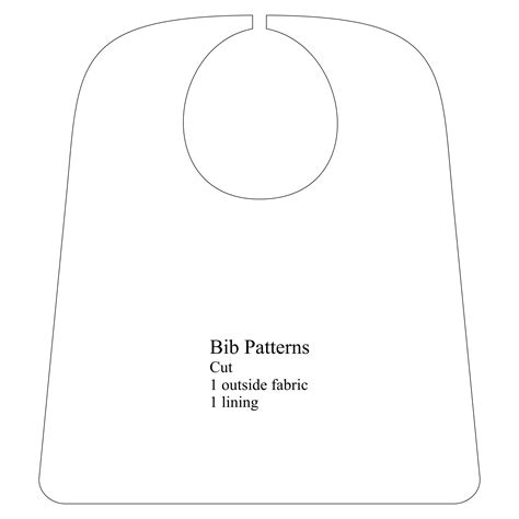 bib printable pattern fe