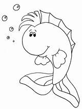 Coloring Fish Animals Pages Easily Print sketch template