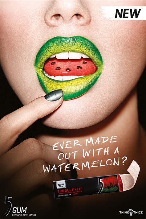 watermelon chewing gum retouch  behance