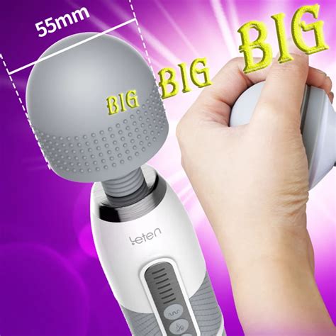 Huge Head Vibrator For Female Masturbation Av Magic Wand Massager