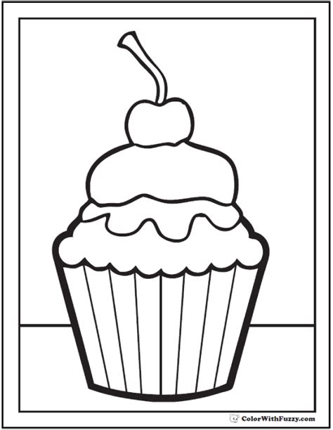 birthday cake coloring pages customizable  printables