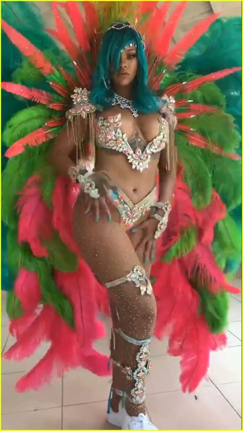 Rihanna Wears Barely There Outfit For Crop Over Festival Photo 3938909