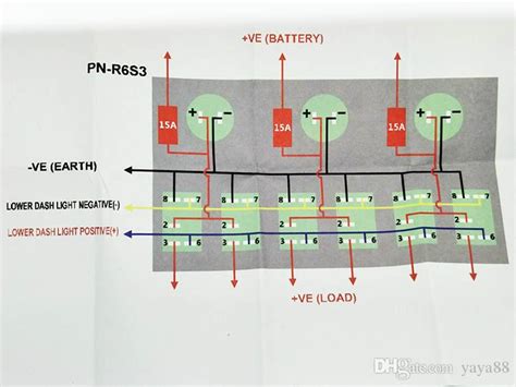 gang rocker switch panel wiring diagram diagram schemas