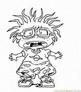 Coloring Rugrats Pages Scared Chuckie Printable Chucky Drawing Online Kids Doll Colouring Cartoons Sheets Rats Rug Characters Cartoon Color Supercoloring sketch template