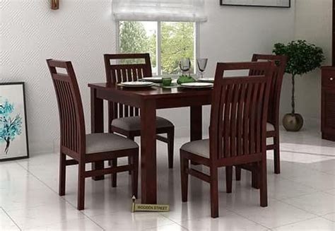hasbro  seater dining set mahogany finish dinning table design