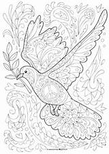 Coloring Pages Colouring Dove Adult Pentecost Peace Doodle Sheets Adults Church Kids Craft Holy Spirit Choose Board Mlk Messy Crafts sketch template