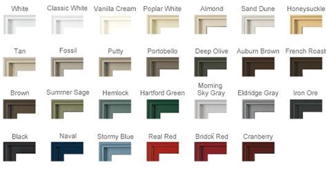 pella window colors yahoo image search results window frame colours vinyl window frame