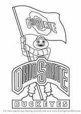Ohio State Coloring Pages Mascot Buckeyes Brutus Draw Drawing Osu Buckeye Step Logos Football Printable Color Mascots Getcolorings Getdrawings Tutorials sketch template