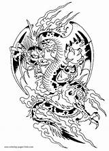 Dragon Fire Breathing Coloring Pages Getcolorings Printable sketch template