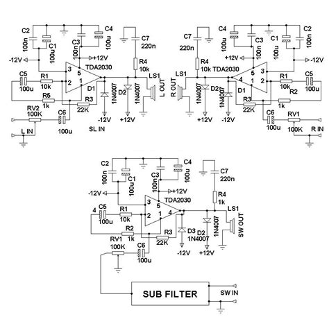 surround speaker system circuit diagram super circuit diagram