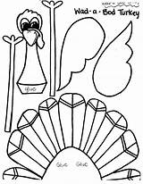 Thanksgiving Turkey Printable Crafts Kids Cut Activities Template Coloring Craft Pattern Printables Cutout Print Pages Toddlers Worksheets Thankful Foot Keller sketch template