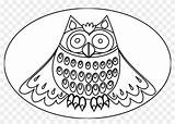 Owl Coloring Pages Mandala Tegninger Outline Til Halloween Color Owls Cute Kids Drawing Clip Børn Clipart Realistic School Printable Malvorlagen sketch template