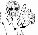 Coloring Zombie Pages Scary Halloween Kids Adults Zombies Getcolorings Printable Color Angry sketch template