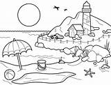 Coloring Pages Sunrise Monet Desert Landscape Claude Beach Lighthouse Drawing Getcolorings Easy Getdrawings Printable Print sketch template
