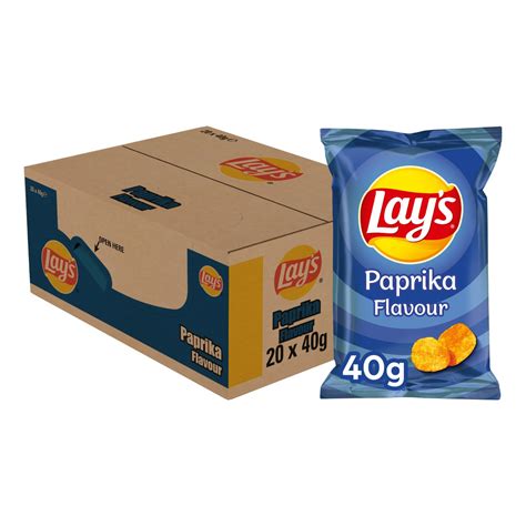 lays flatchips paprika chips  zakjes   gram sligronl