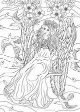 Coloring Angel Adult Printable Pages Adults Book Favoreads Sheet sketch template