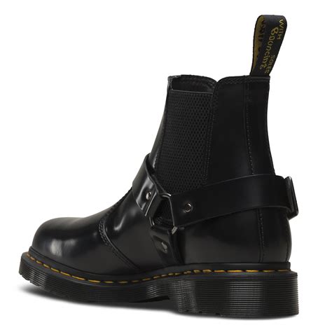 ladies dr martens wincox polished leather airwair elastic chelsea boot  sizes ebay