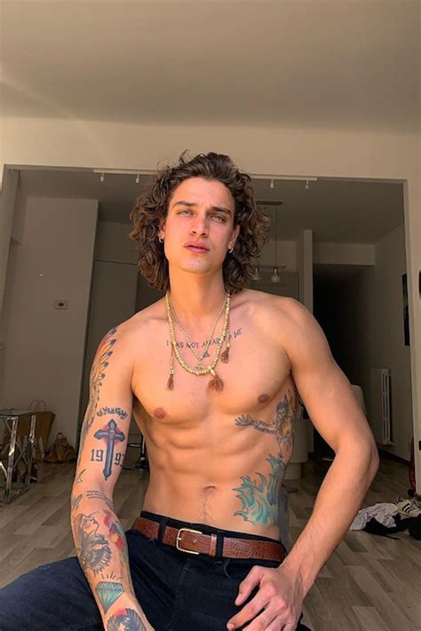 the best men s tattoos spotted on male models on instagram vogue france