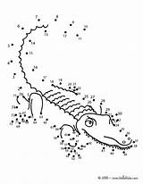 Dot Dots Connect Printable Kids Adults Coloring Pages Game Animals Crocodile Games Extreme Print Hellokids Worksheets Adult Reptiles Activities Activity sketch template