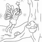 Fairy Tree Surfnetkids Coloring sketch template