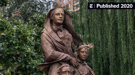 cuomo unveils statue of mother cabrini the new york times