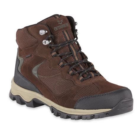 outdoor life mens waterproof hiking boot brown
