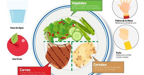 debe contener  plato saludable