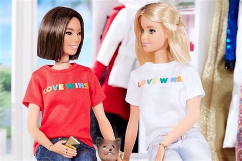 barbie wears love wins t shirt to support lgbt rights the independent