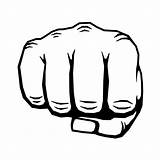 Fist Hand Punching Vector Illustration Clenched Punch Clipart Clip Human Thehungryjpeg Cart Clipartmag sketch template
