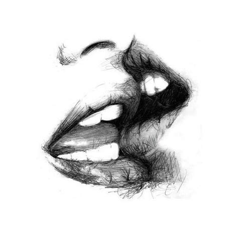 anxiety art depression drawing lips image 4324758