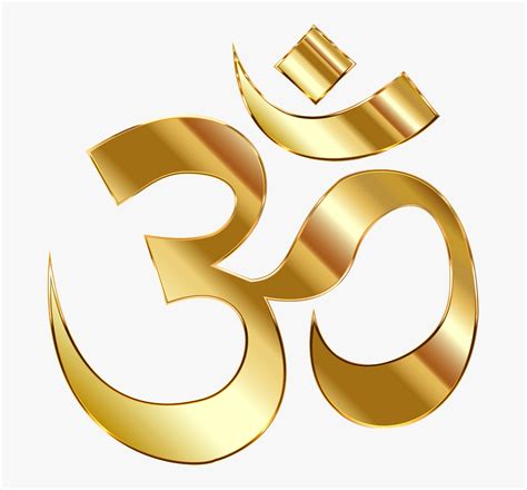 transparent hinduism symbol png golden om png png  kindpng