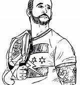 Coloring Pages Roman Reigns Randy Orton Wwe Diva Rockabilly Printable John Belt Getcolorings Cena Getdrawings Rock Sheets Color Colorings Punk sketch template