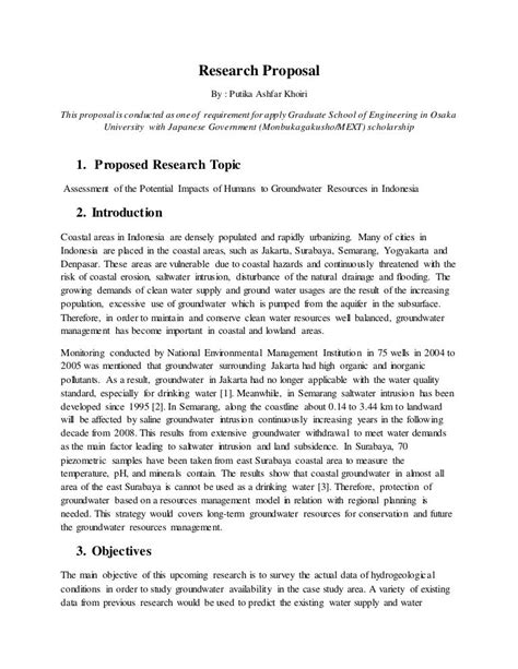 research proposal assessment   potential impacts  humans  gr