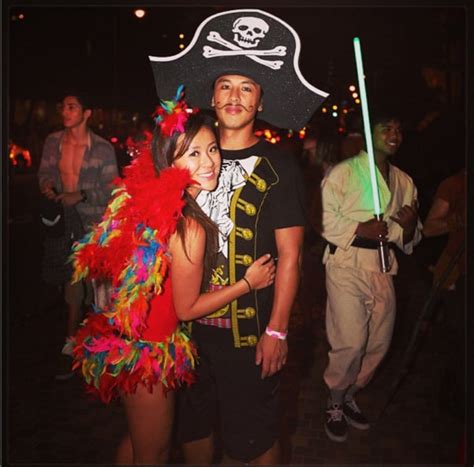 Pirate And A Parrot Homemade Halloween Couples Costumes Popsugar