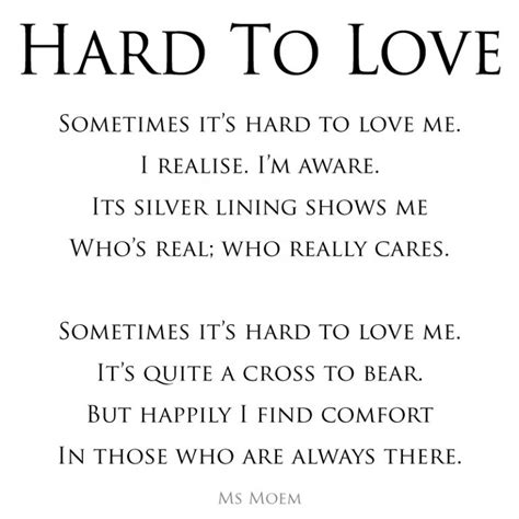 hard  love ms moem poems life