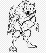 Lobisomem Lupo Garou Loup Werewolf Assustador Mannaro Libro Desenho Linea Arte Colorironline sketch template
