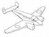 Line Drawing Aircraft Airplane Book Getdrawings sketch template