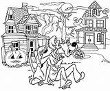 Scooby Nawiedzony Haunted Kolorowanka Bajki Graveyard Shaggy Druku Malowankę Wydrukuj Drukowanka sketch template