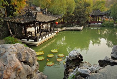 chinese tea pavilions  chinese garden pond  baohe publ flickr