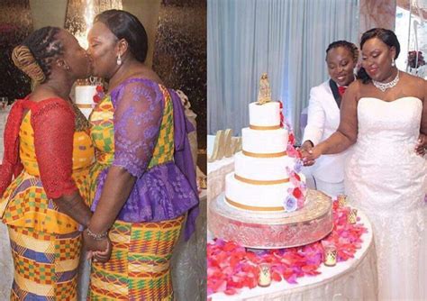 wedding photos of african lesbians in traditional ghanaian cloth cause