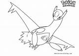 Pokemon Coloring Latios Pages Printable Kids Color sketch template