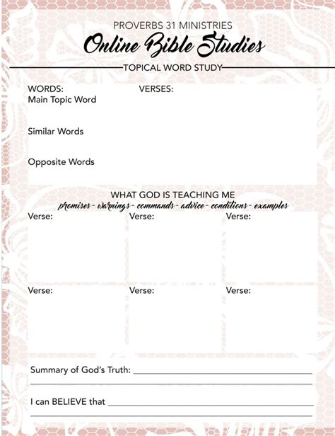 printable bible study worksheets  pastor im privileged