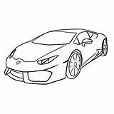 Huracan Aventador sketch template