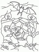 Coloring Golem Pokemon Pages Printables Characters Kids Color Print 1480 5kb Colouring Choose Board sketch template
