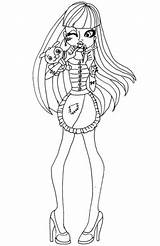 Coloring Frankie Mh Pages Monster High Categories Stein sketch template