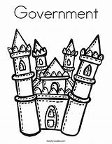 Coloring Government Pages Disney Castle Drawing Getcolorings Getdrawings Walt sketch template
