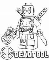 Lego Coloring Deadpool Pages Minifigure Print Sheet Topcoloringpages Printable sketch template