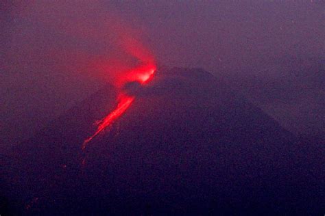 Lava Streams From Indonesias Mount Merapi In New Eruption The